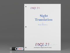 Edge 21: Sight Translation